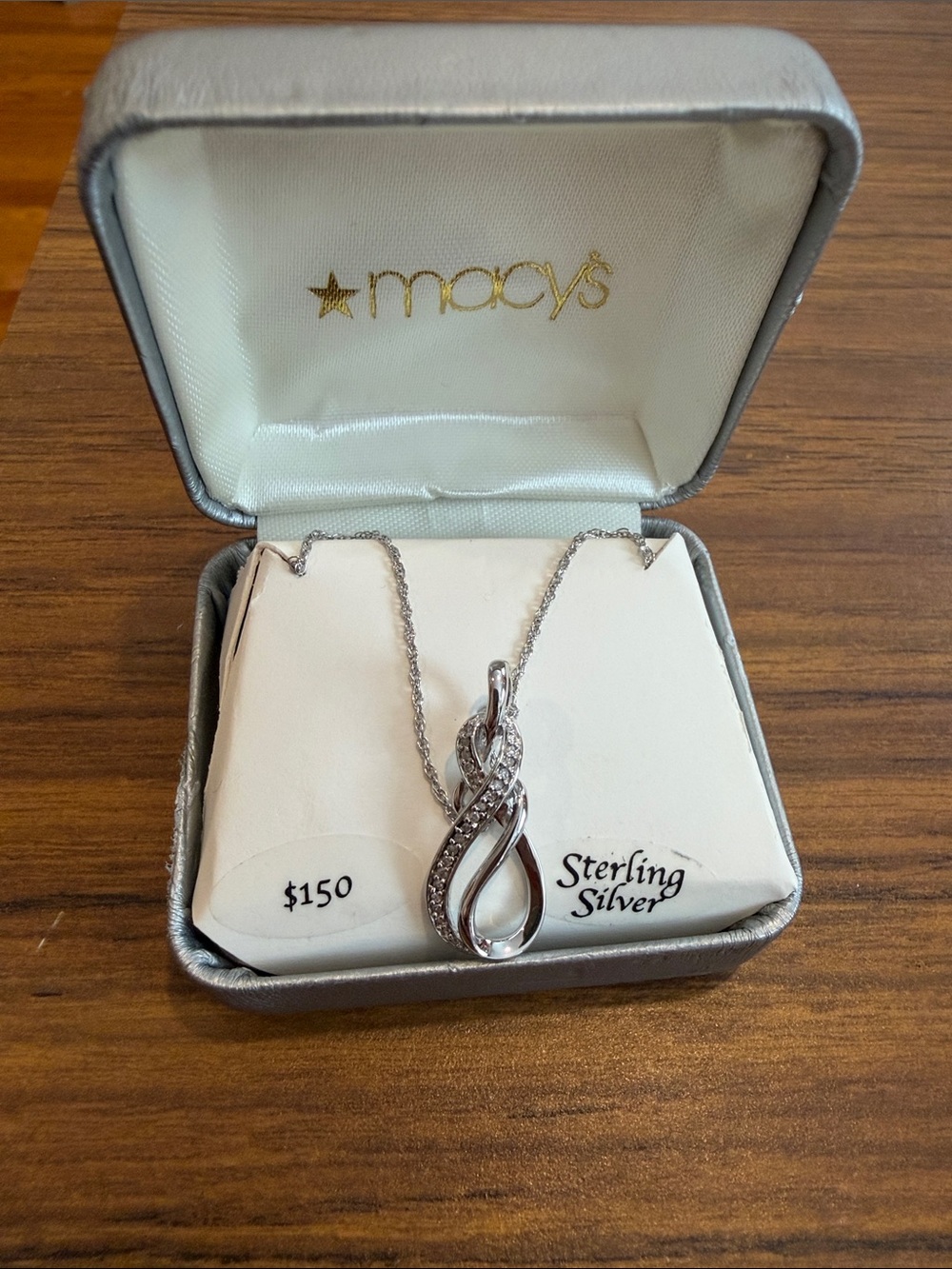 Macy’s Silver & Diamond Pendant